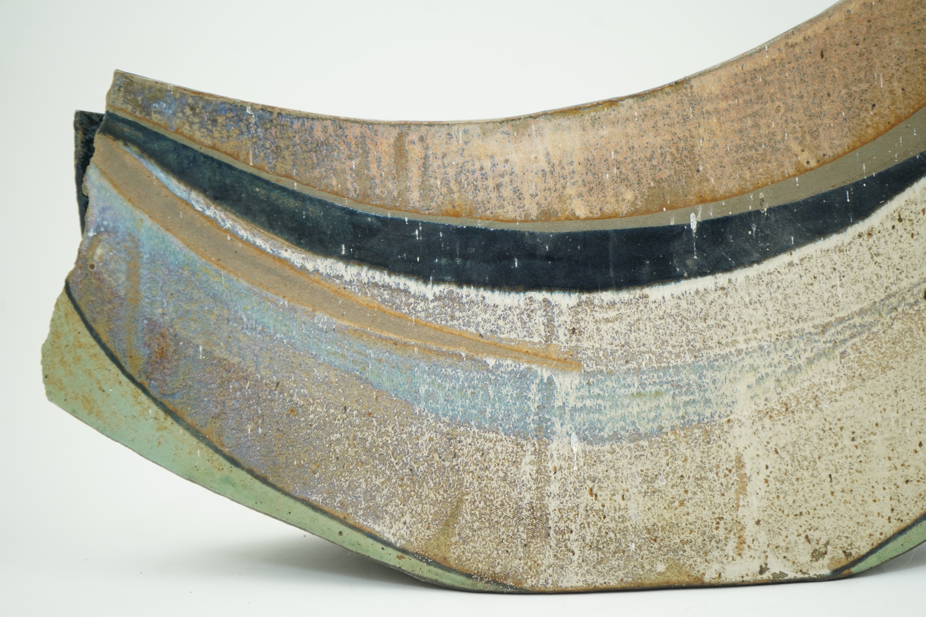 Jill Fanshawe Kato (b.1943): A stoneware Ikebana vase